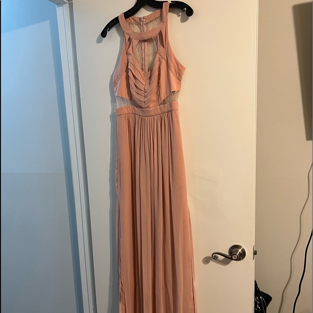 BCBGeneration Blush Pink Long Dress